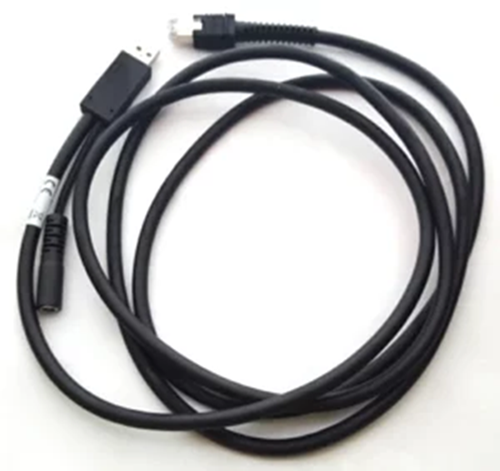 Zebra シールド付USB ケーブル, Series A コネクタ, 2.1m ストレート形状（要12V電源）